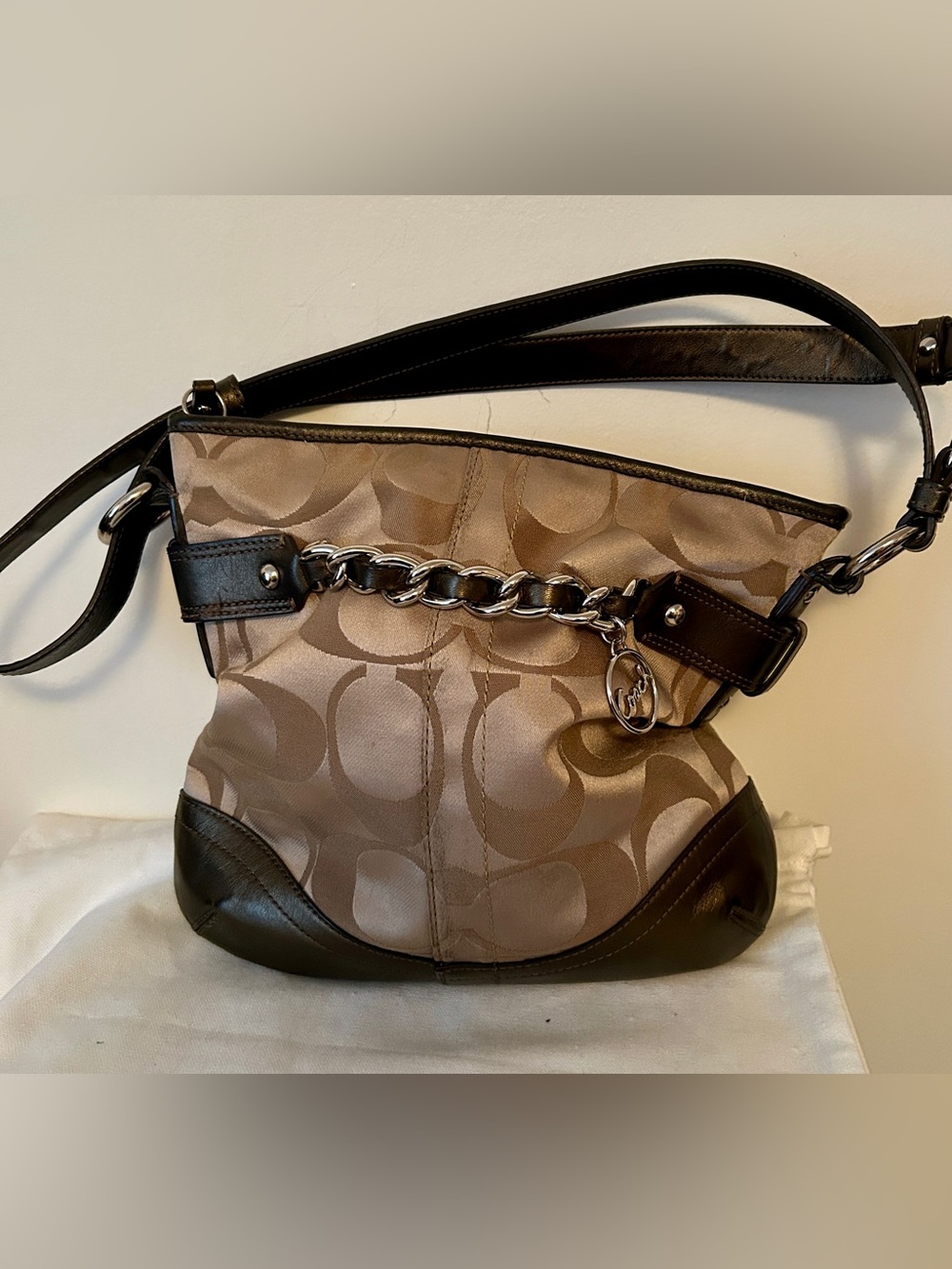 Coach Signature Chain Duffel - Picture 2 of 9